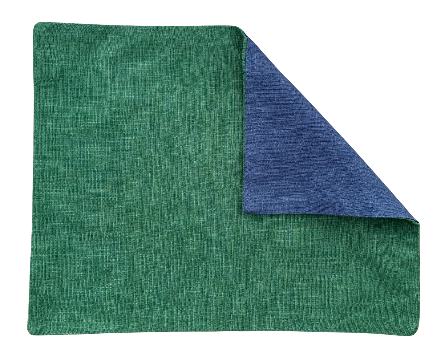 indigo x green placemat