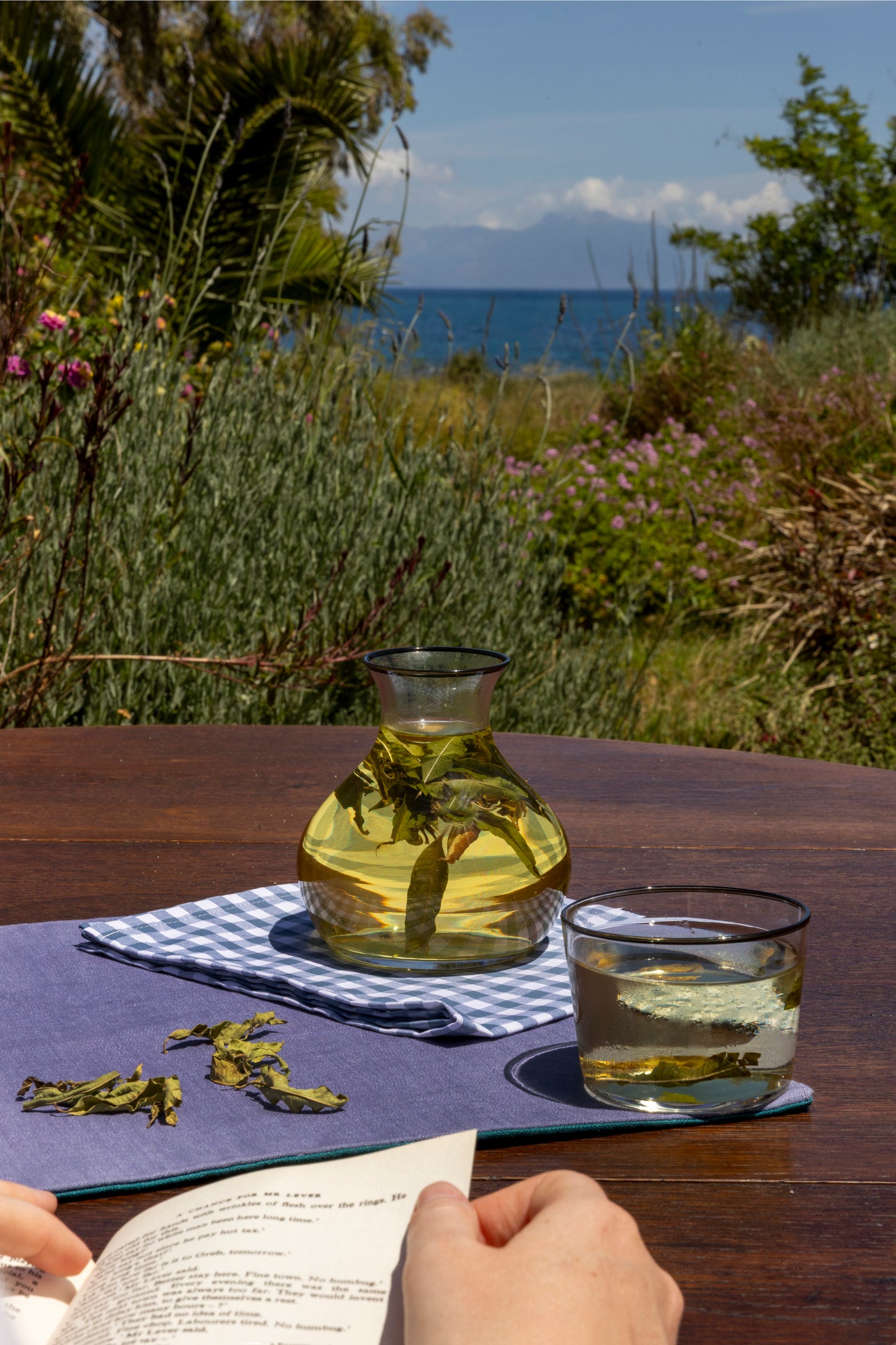 petrol x lavender placemat