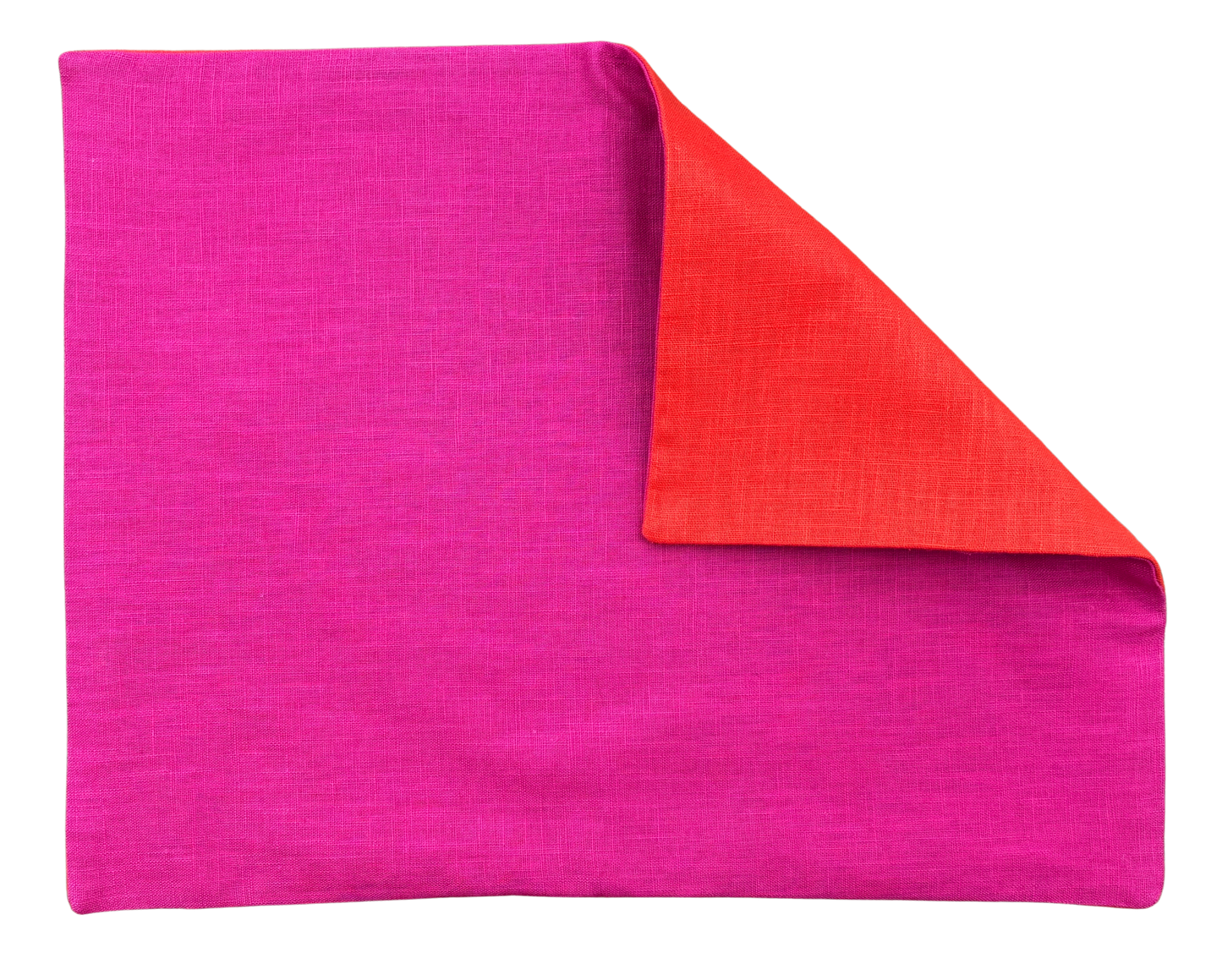 fuchsia x orange placemat
