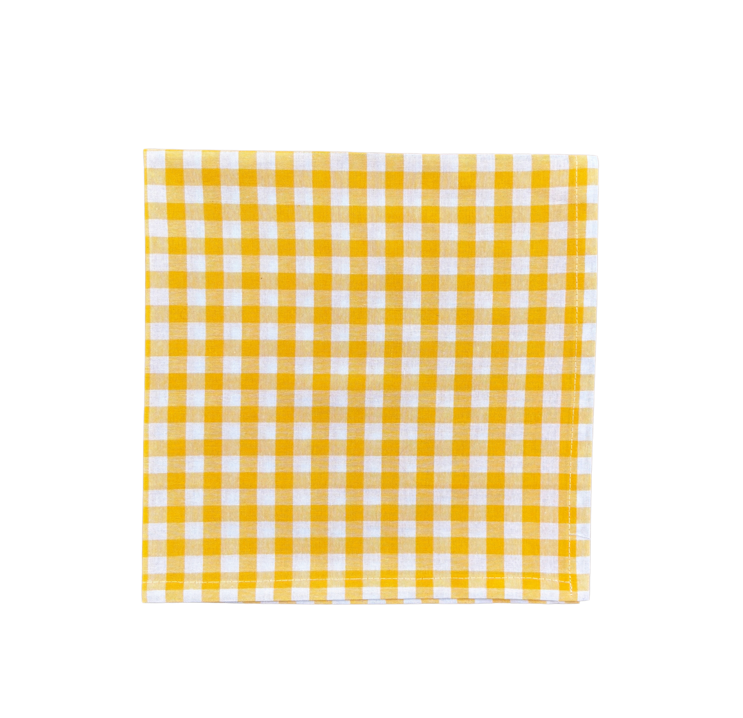 yellow gingham napkin