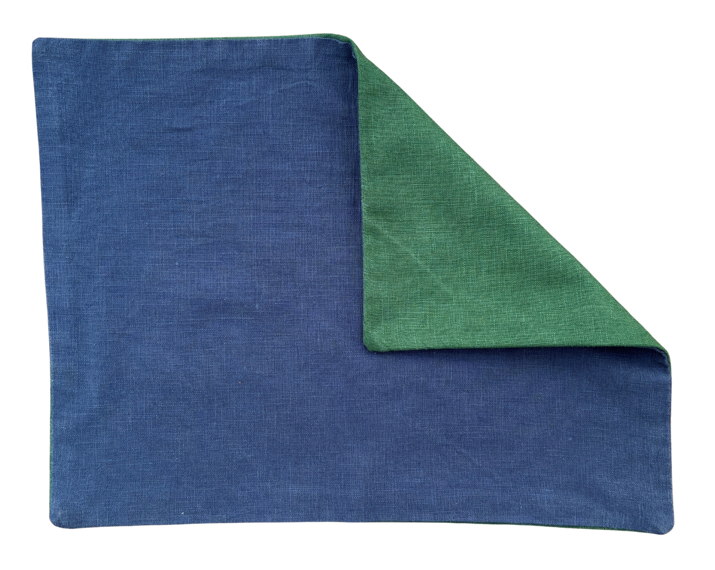 indigo x green placemat