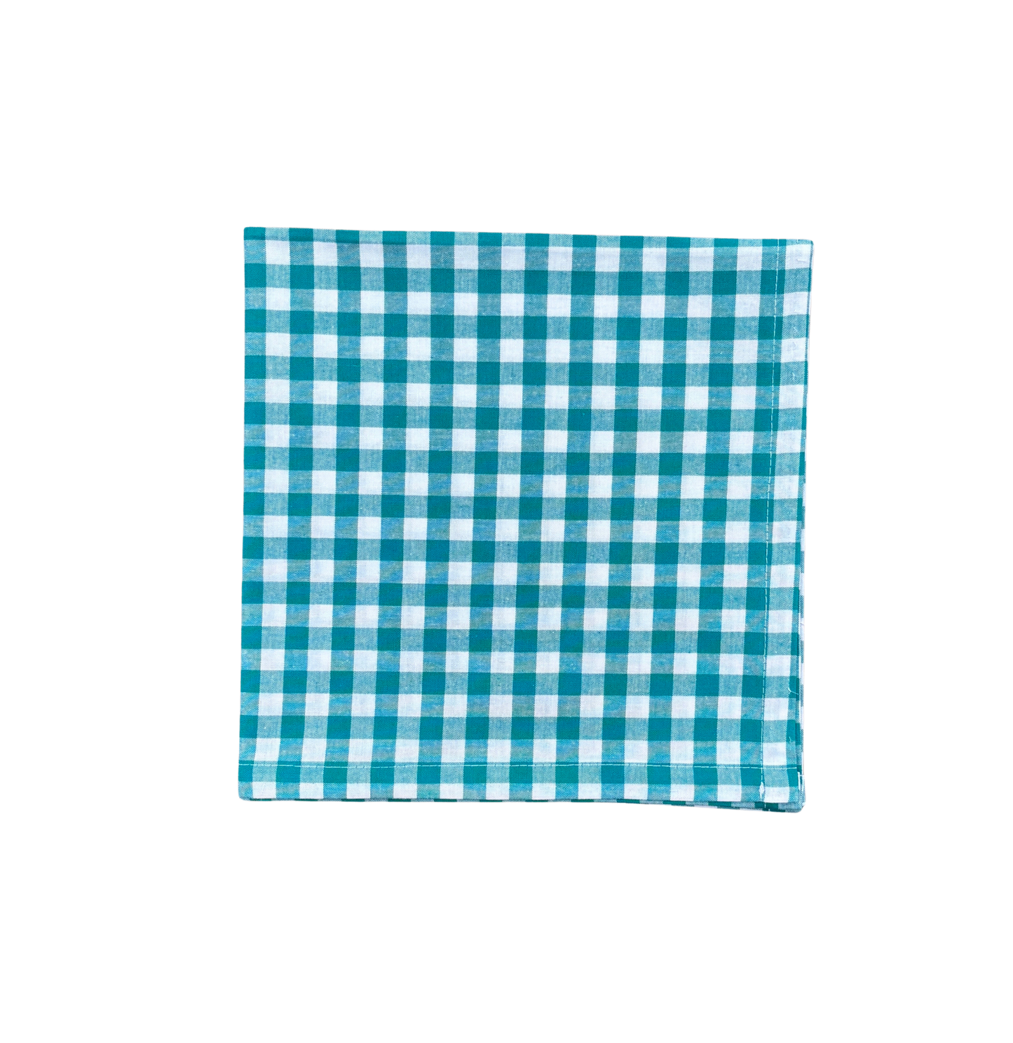turquoise gingham napkin