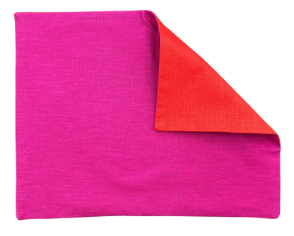 fuchsia x orange placemat