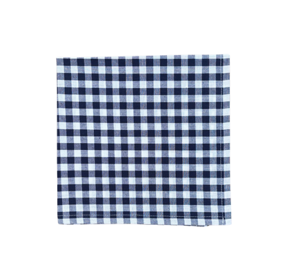 navy gingham napkin