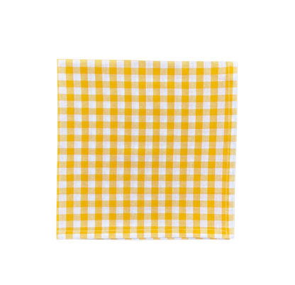 yellow gingham napkin