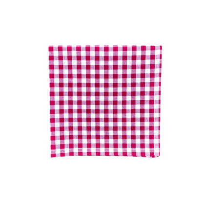 berry gingham napkin