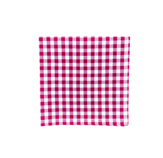 berry gingham napkin