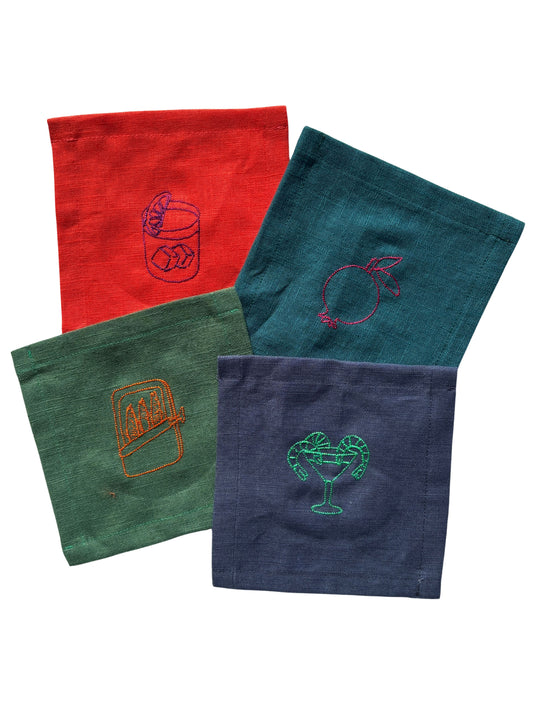 cocktail napkins set of 4